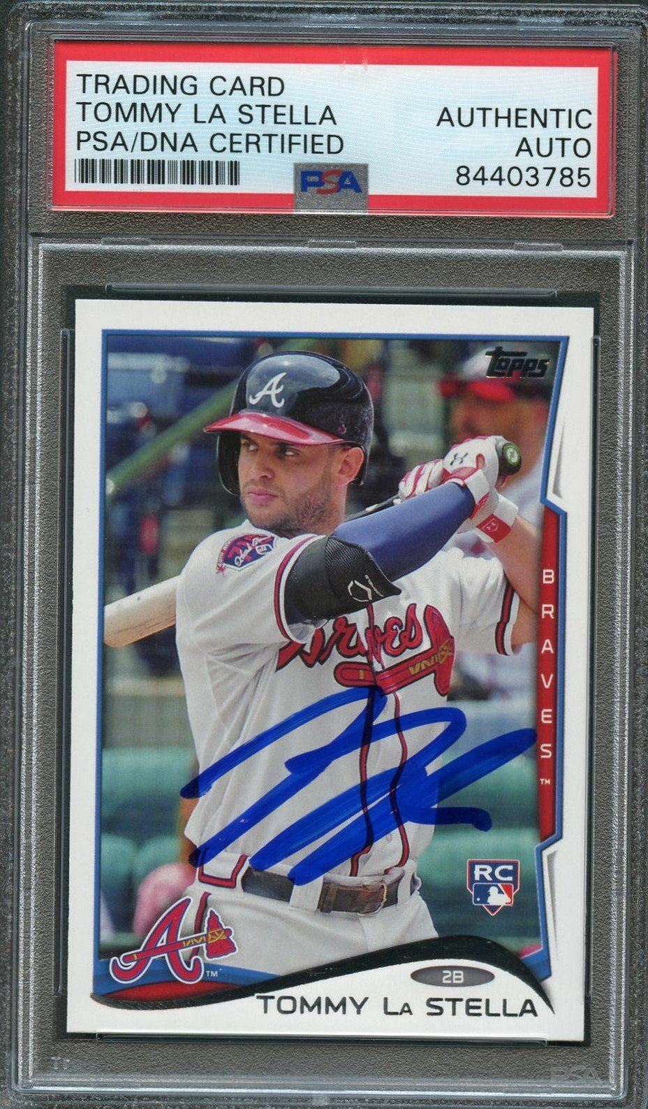 2014 Topps Update #US-214 Tommy La Stella Signed Card PSA Slabbed Auto RC Rookie