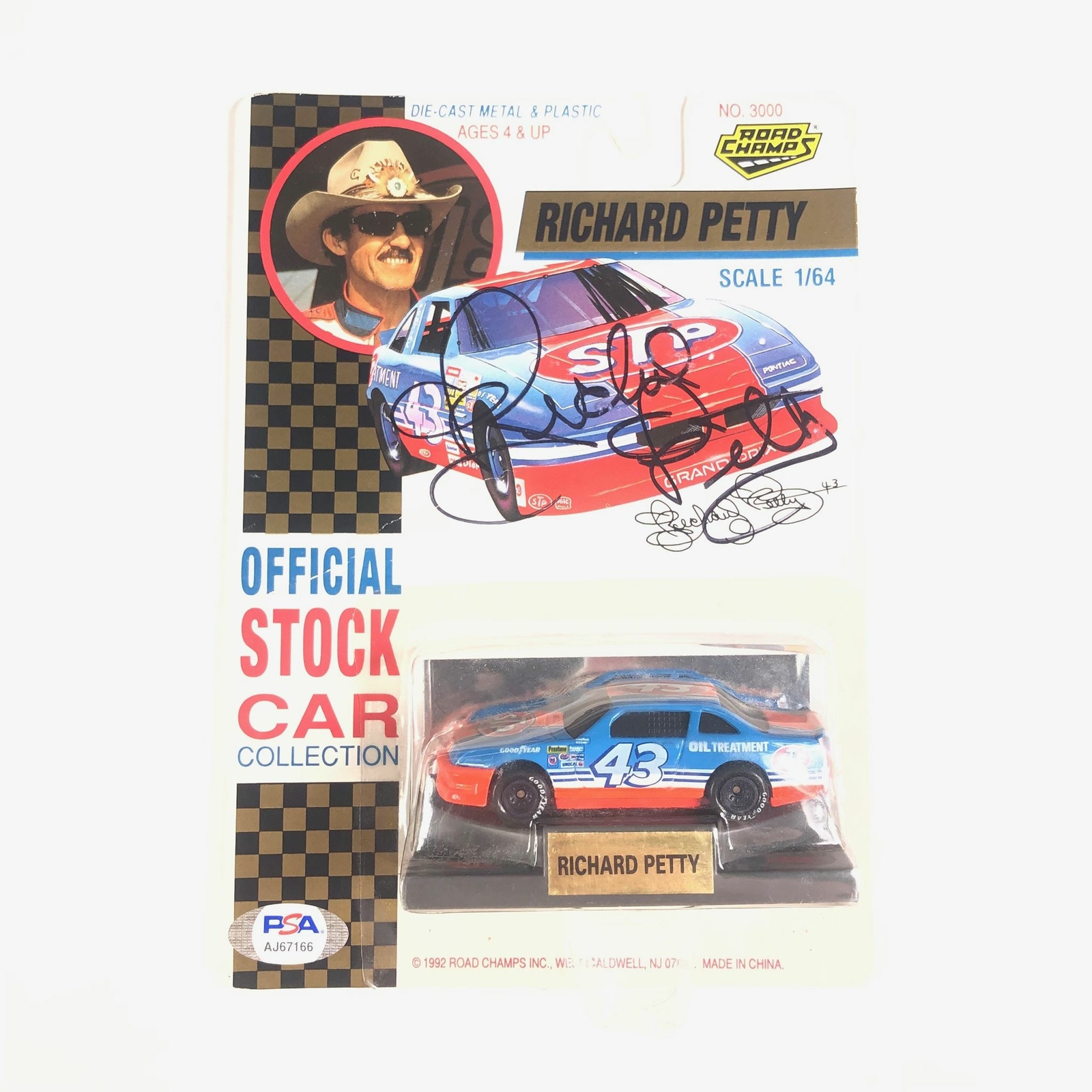 RICHARD PETTY SIGNED ROAD CHAMPS TOYBOX PSA/DNA NASCAR RACING COLLECTIBLE MEMORABILIA