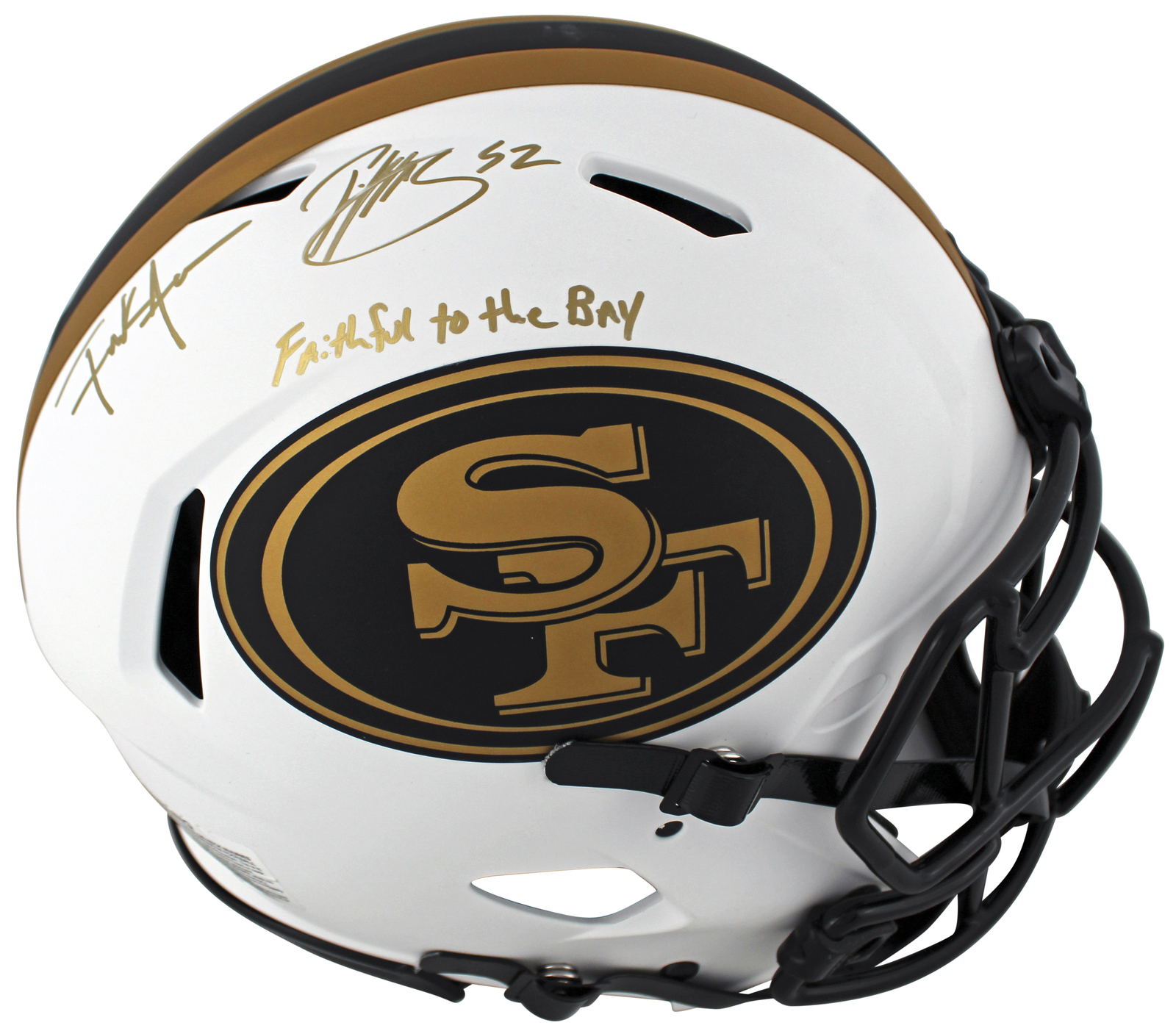 49ers Patrick Willis & Frank Gore Signed Lunar F/S Speed Proline Helmet BAS Wit