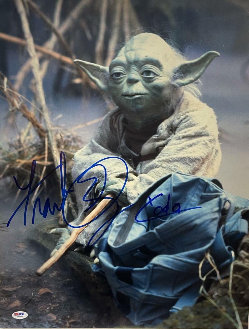 FRANK OZ SIGNED 16X20 YODA INSCRIPTION PHOTO STAR WARS AUTHNETIC AUTOGRAPH PSA A