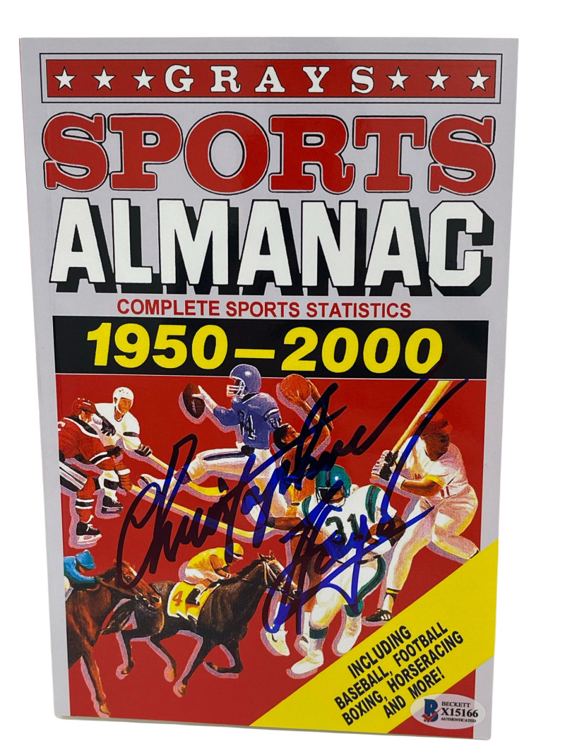 CHRISTOPHER LLOYD SIGNED BACK TO THE FUTURE GRAYS ALMANAC AUTOGRAPH BECKETT 16