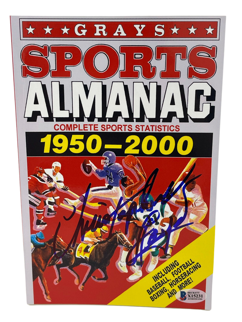 CHRISTOPHER LLOYD SIGNED BACK TO THE FUTURE GRAYS ALMANAC AUTOGRAPH BECKETT 31