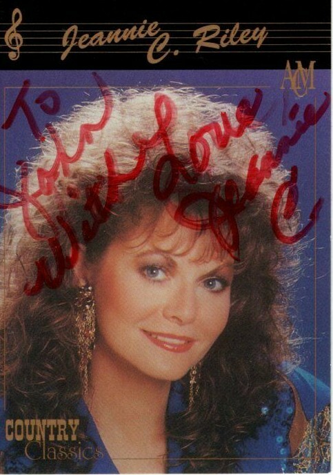JEANNIE C. RILEY Autographed Signed Country Classics Trading Card - To John