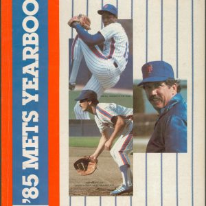 1985 Mets Yearbook Program Un-signed