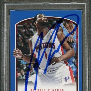 2012-13 Panini Basketball #211 Andre Drummond Signed Card AUTO PSA Slabbed Pisto