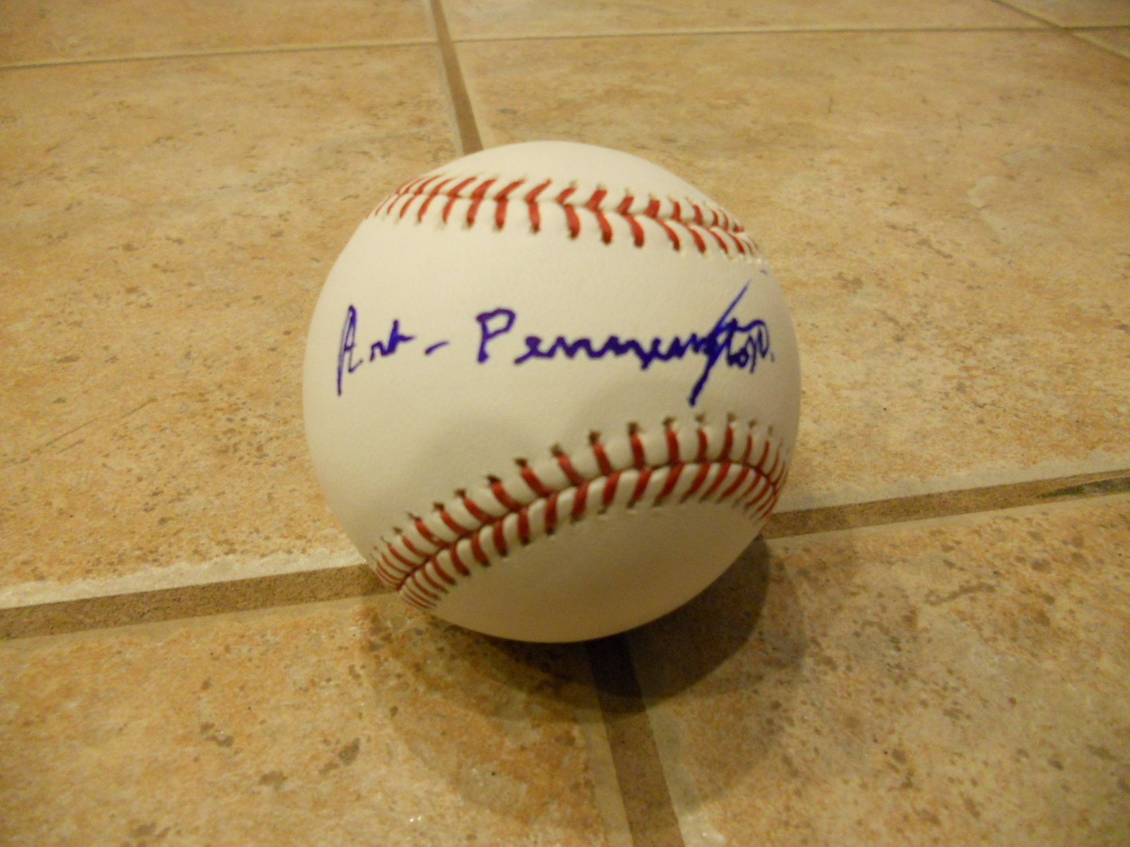 Negro Leagues ART SUPERMAN PENNINGTON Signed Autographed Official MLB Baseball