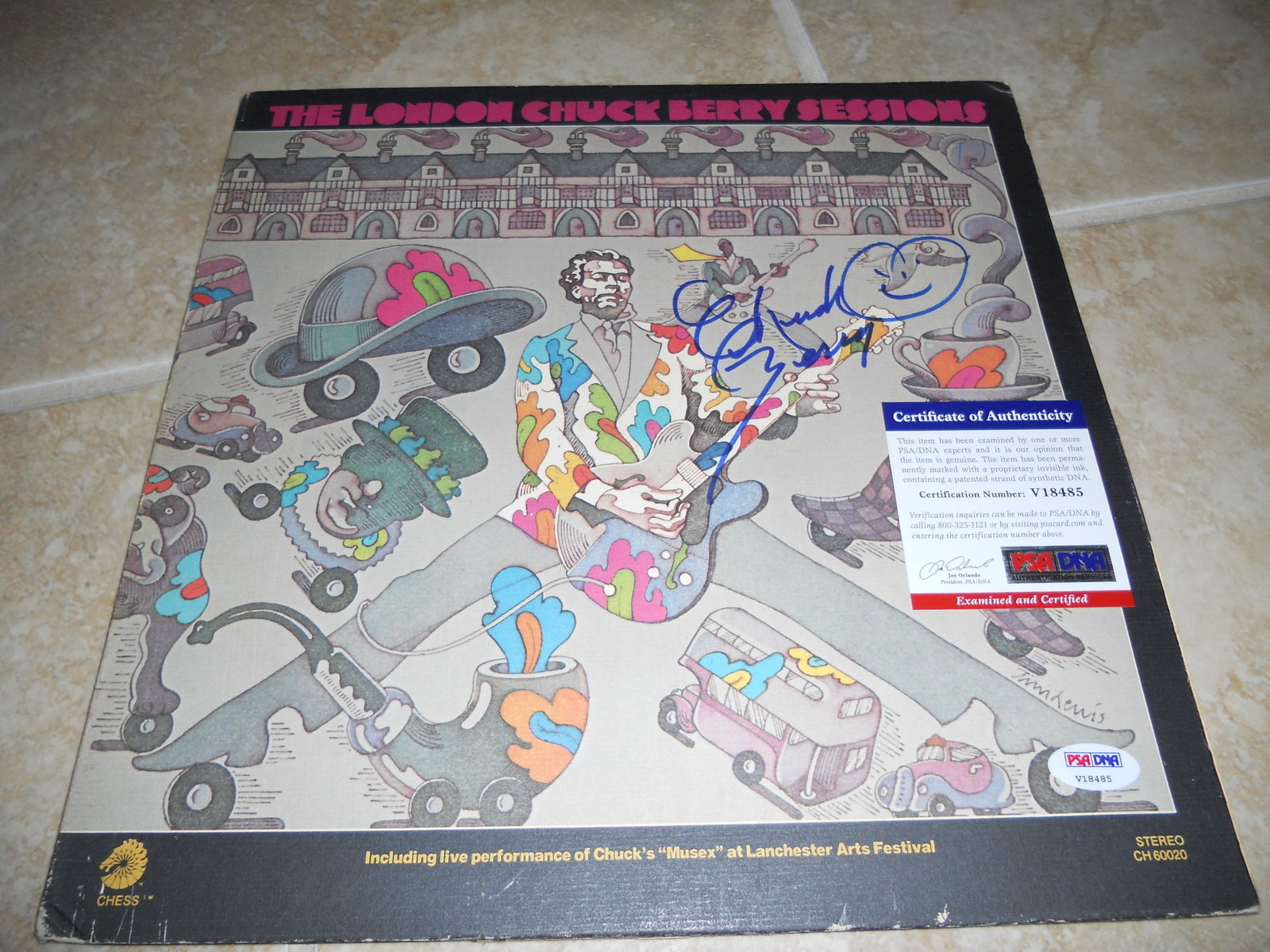Chuck Berry London Sessions Signed Autographed LP Album Record PSA Certified 2