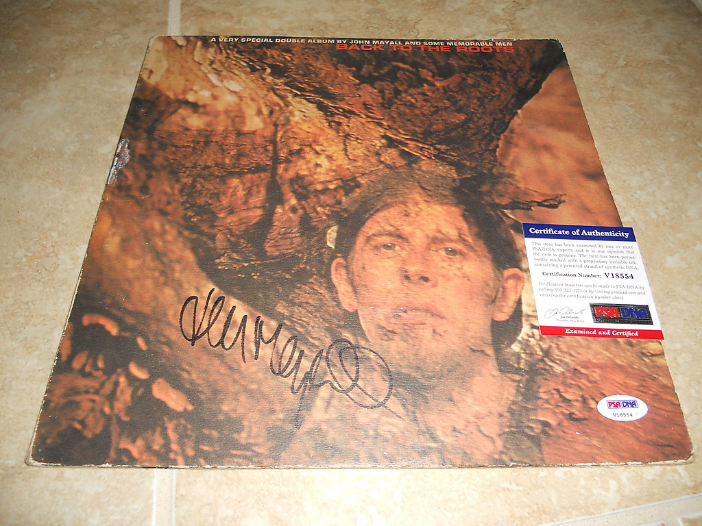 John Mayall Moving On Signed Autographed LP Album Record PSA Certified