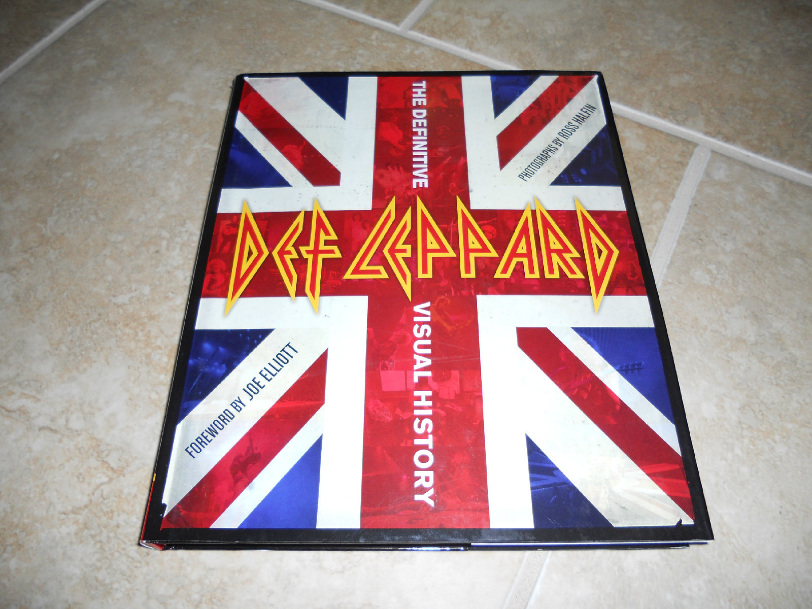 Def Leppard Signed Visual Book Joe, Savage Phil 1st Ed. HB PSA Certified