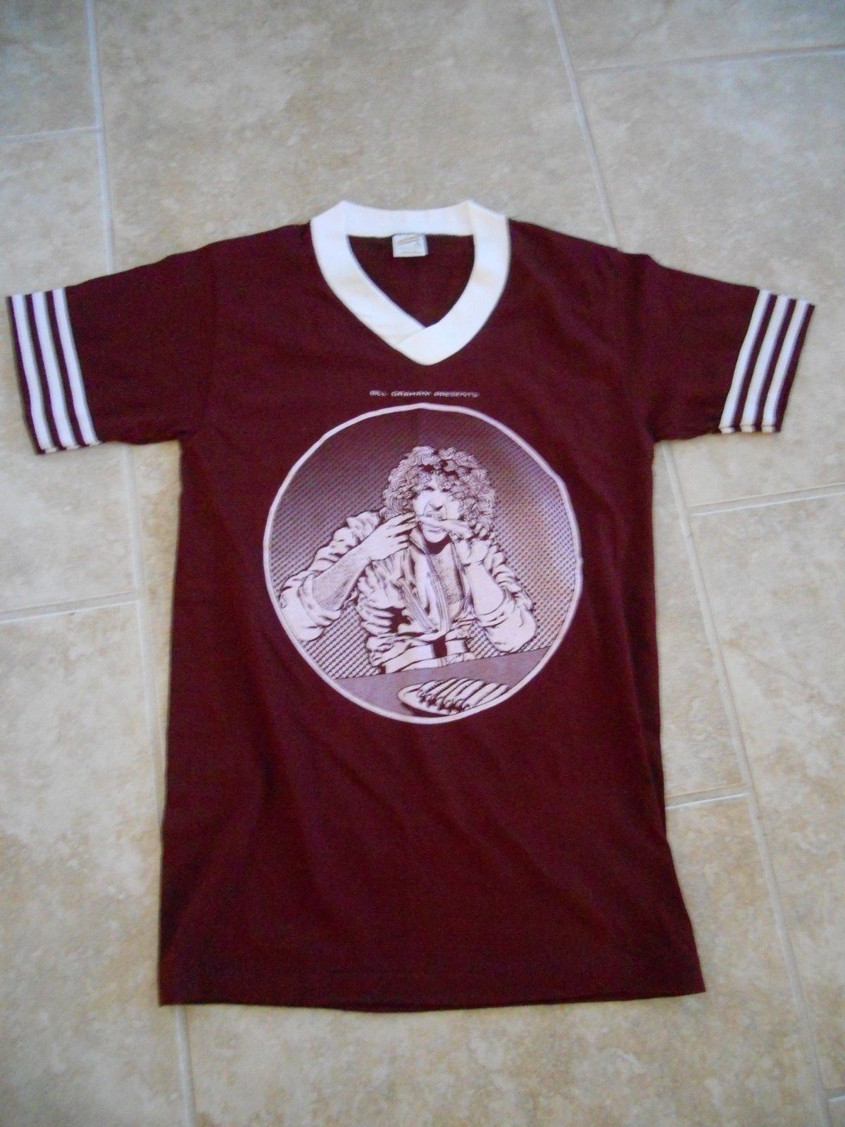 SAMMY HAGAR RARE ORIGINAL 1980 TOUR SHIRT BILL GRAHAM NEW SIZE SMALL VAN HALEN COLLECTIBLE MEMORABILIA