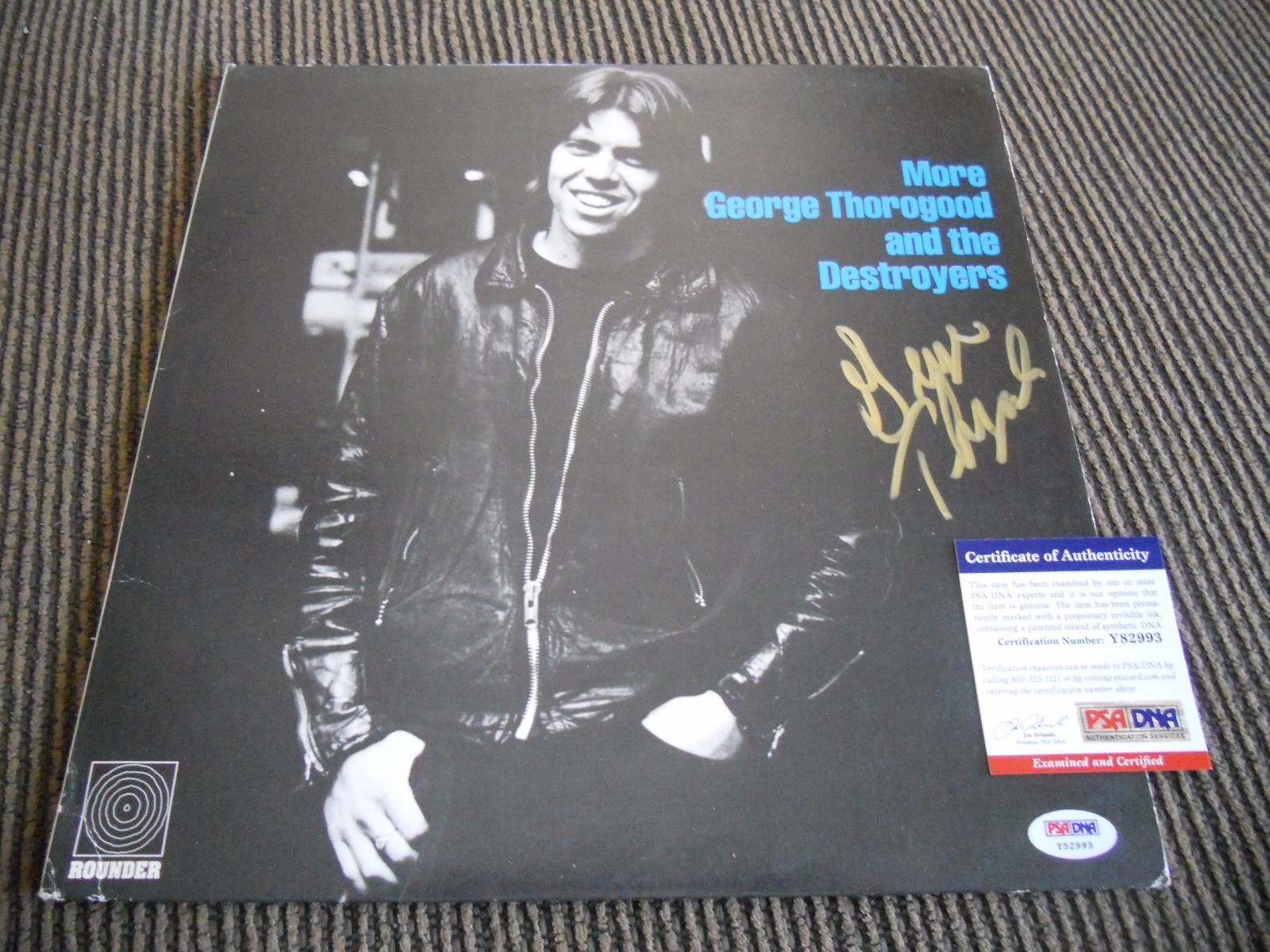 George Thorogood More Signed Autographed Album LP PSA Certified