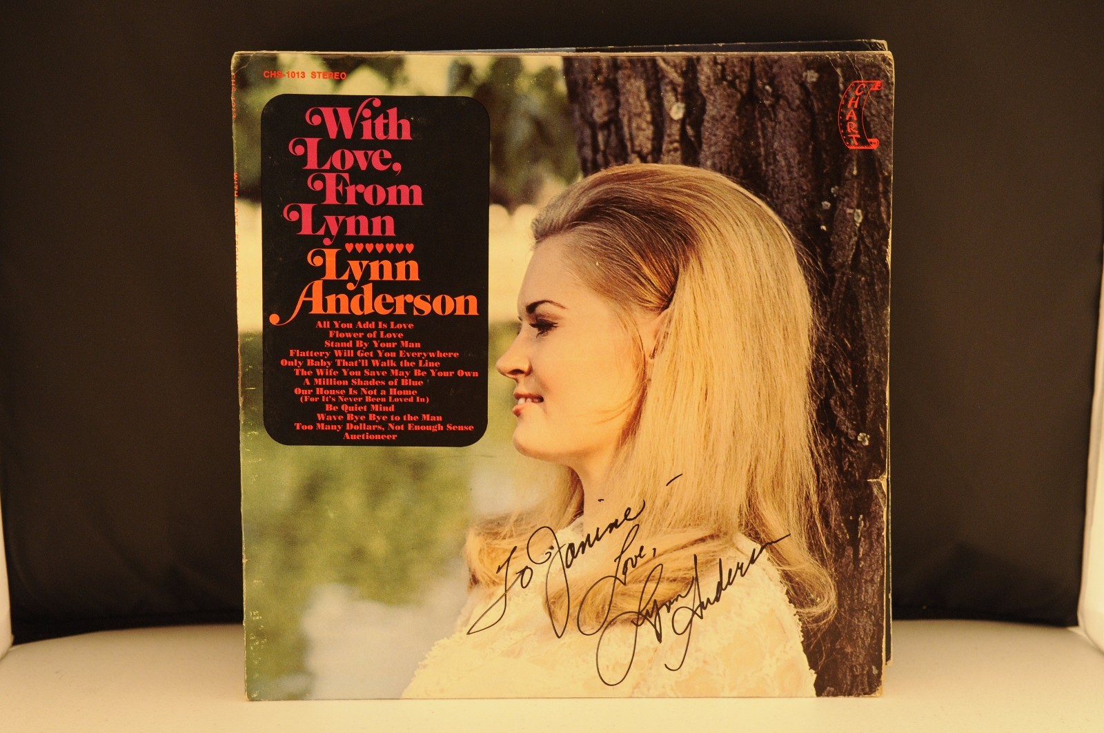 Lynn Anderson With Love From Lynn Autographed Signed LP Album PSA Guaranteed
