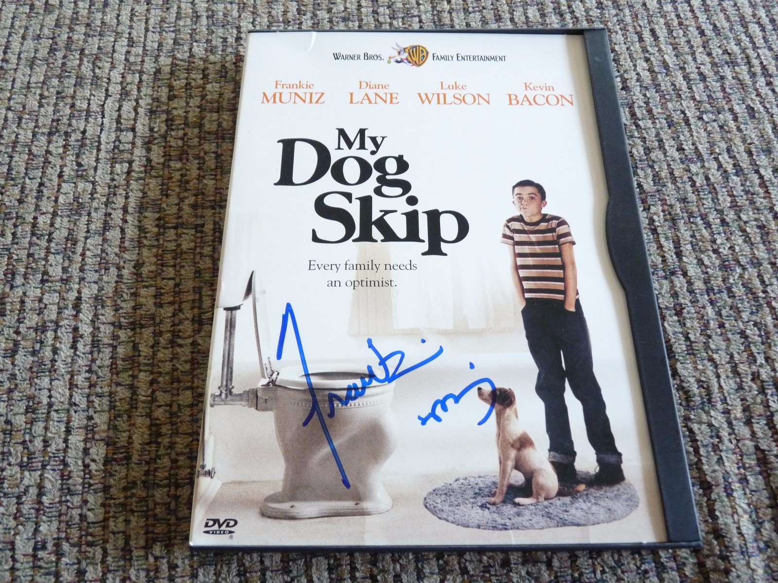 Frankie Muniz My Dog Skip Autographed Signed DVD Cover Movie PSA Guaranteed