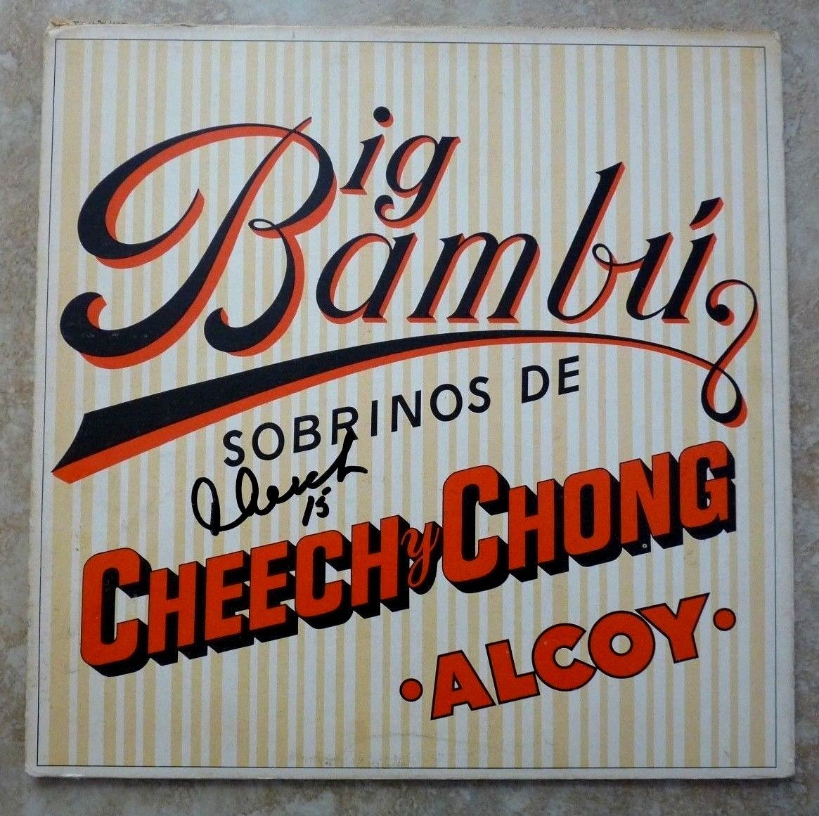 Cheech & Chong BIG BAMBU Signed Autographed LP Album PSA Guaranteed #2