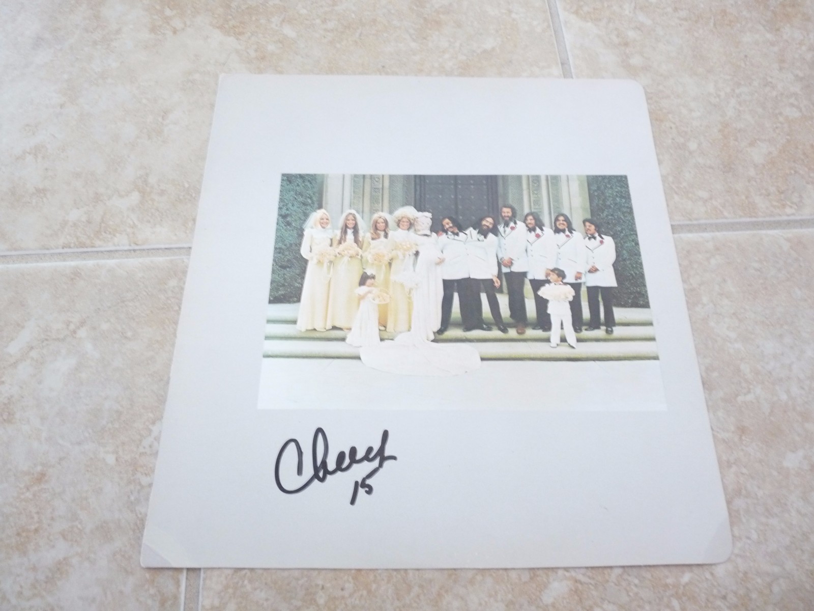 Cheech & Chong Wedding Album Signed Autographed LP Album INSERT PSA Guaranteed