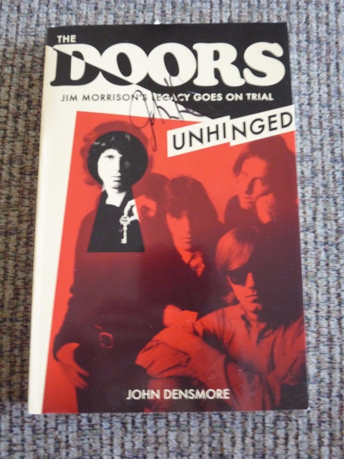 THE DOORS JOHN DENSMORE SIGNED AUTOGRAPHED UNHINGED HARD BOOK PSA GUARANTEED #2 COLLECTIBLE MEMORABILIA