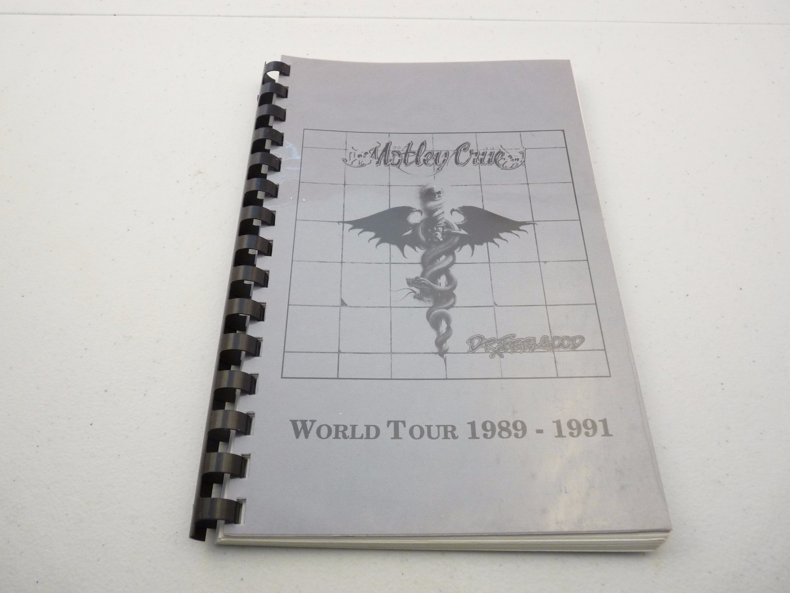 Motley Crue RARE DR Feelgood 1989-1991 World Concert Tour Itinerary Book #4