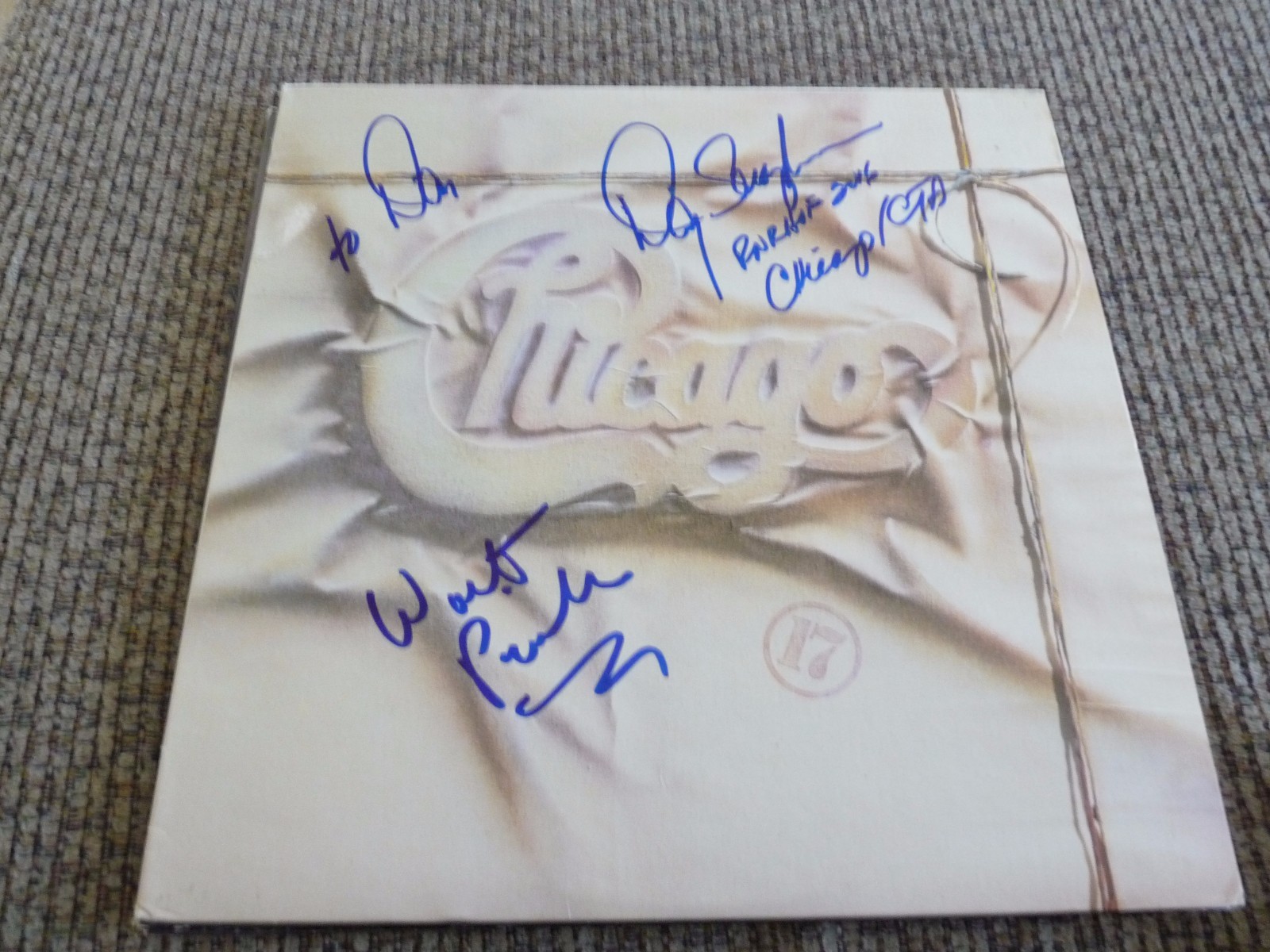 Chicgo Danny Seraphine Waly Parazaider Autographed Signed LP PSA Guaranteed READ