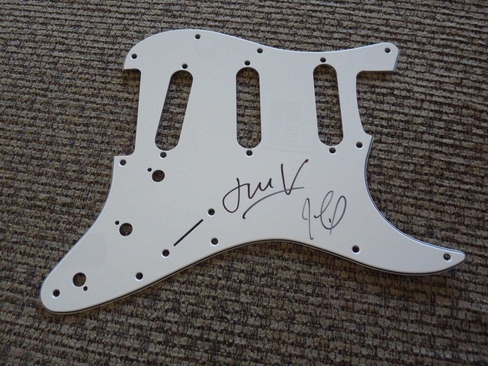 Maroon 5 James & Jesse Signed Autographed Guitar Pickguard PSA Guaranteed #1
