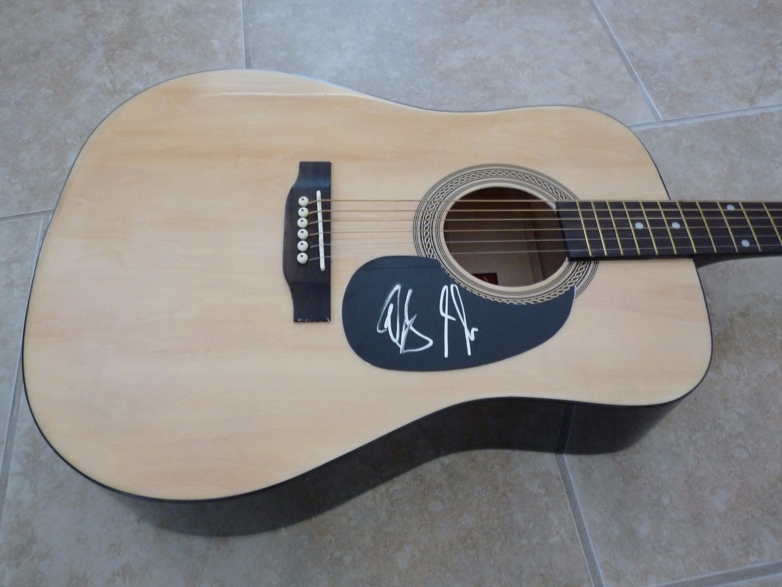 Dab & Shay Sexy Band Signed Autographed Acoustic Guitar PSA Guaranteed