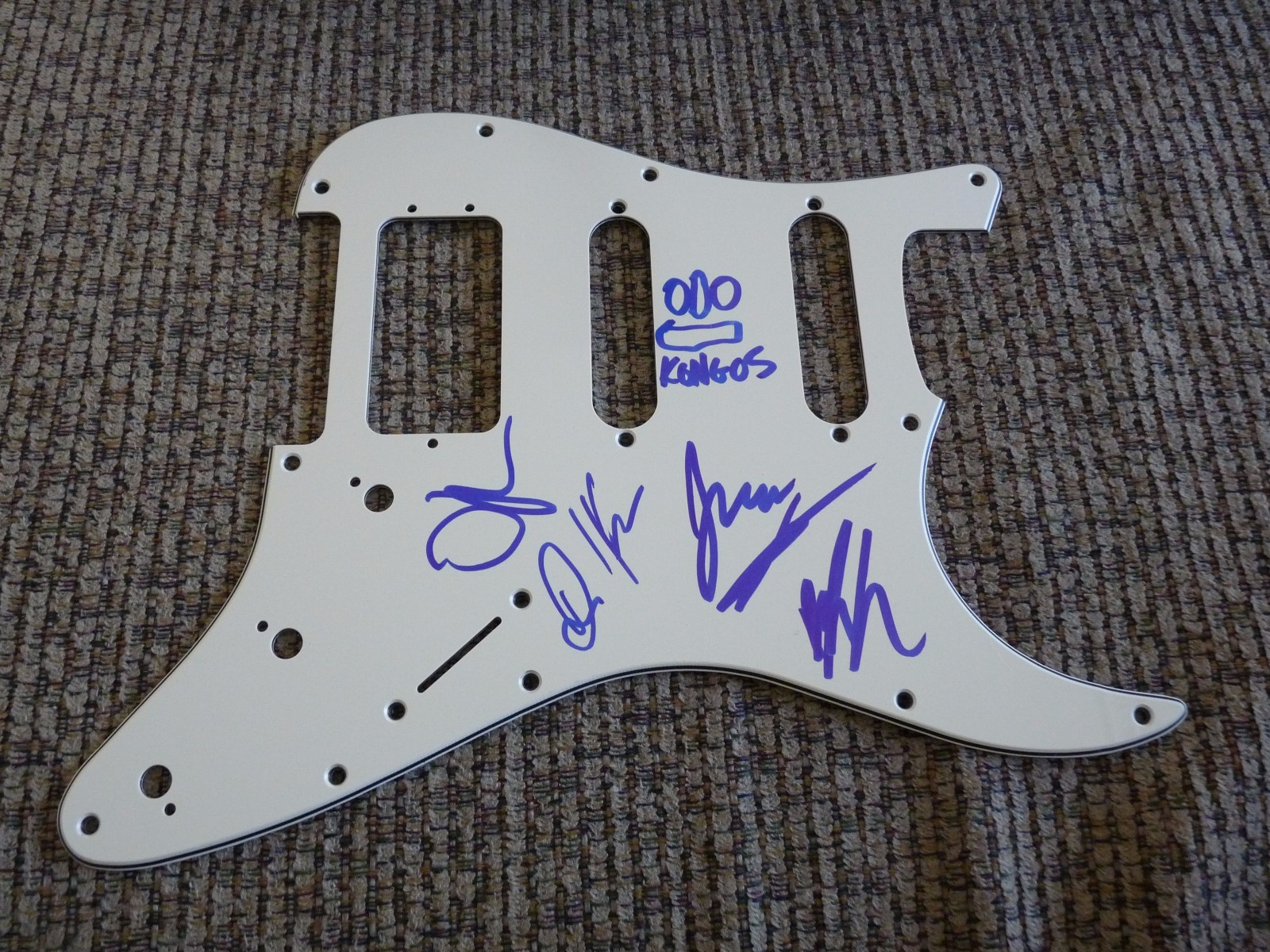 The Congos Band Autographed Signed Guitar Pickguard PSA Guaranteed