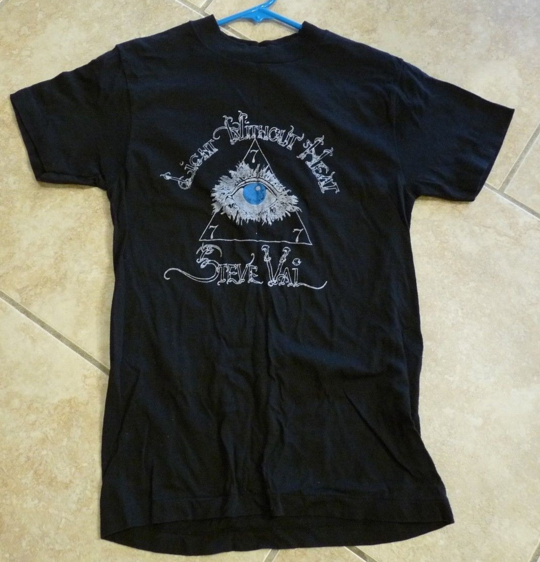 Steve Vai Light Without Heat Tour Shirt RARE RARE Size Medium 100% REAL VERSION2