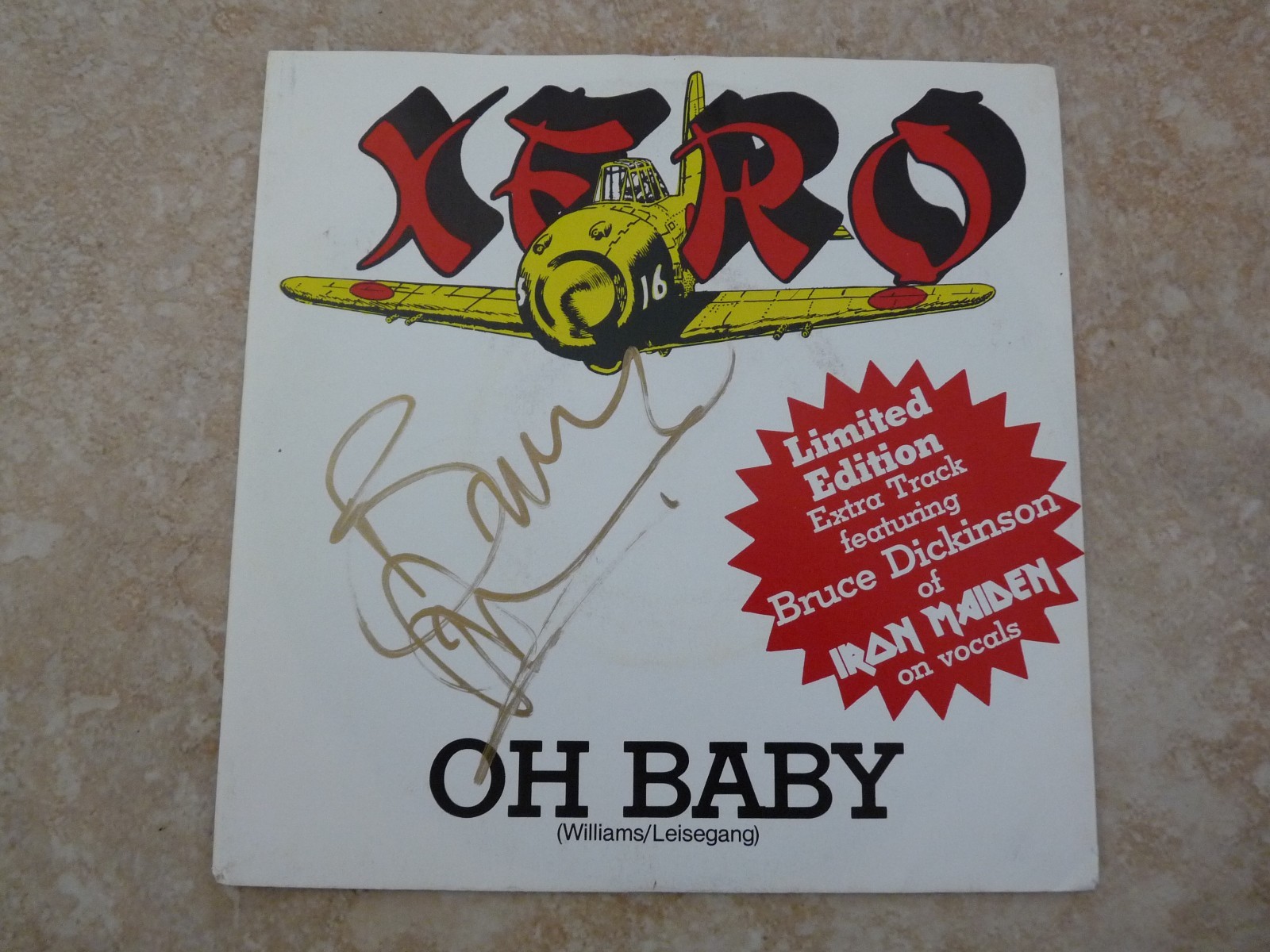 Iron Maiden Bruce Dickinson Signed XERO Hold On 7
