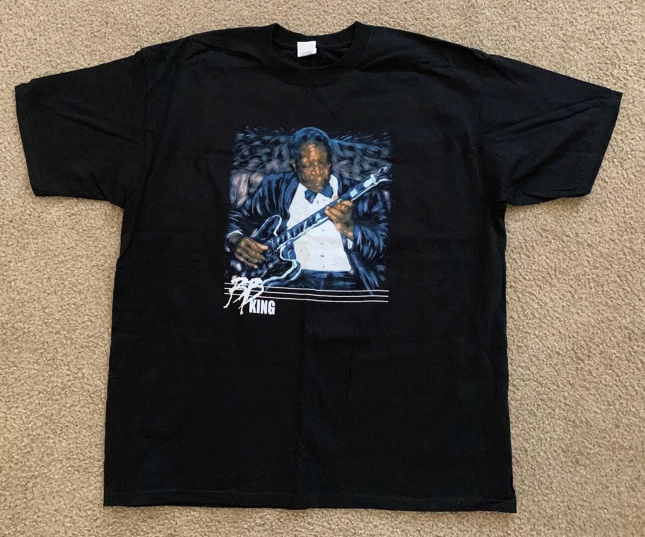BB B.B. BLUES CONCERT TOUR T SHIRT MEN 2XL BLACK CITIES 2007 AL GREEN ETTA JAMES COLLECTIBLE MEMORABILIA