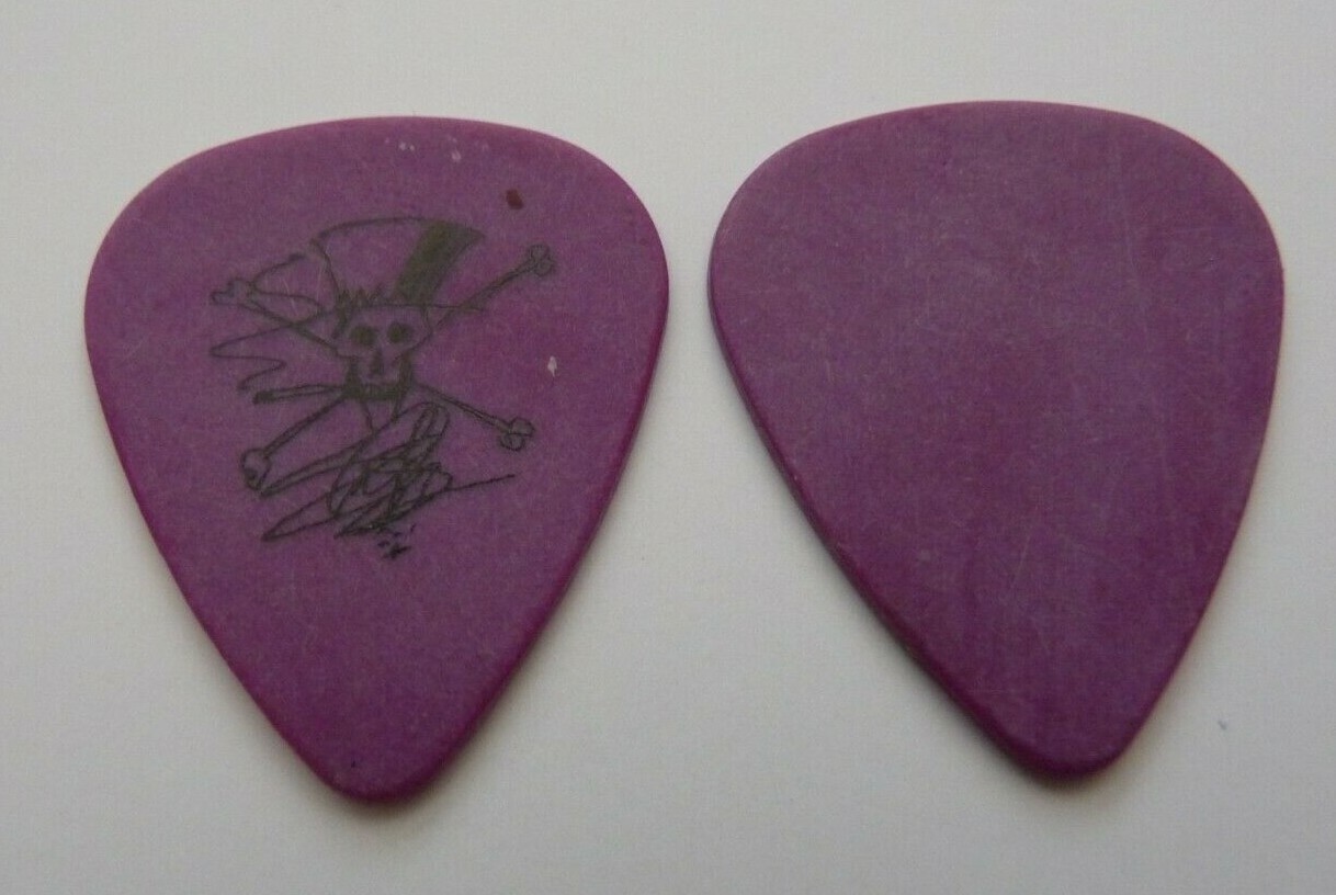 SLASH GUNS & ROSES VELVET REVOLVER ERROR BLANK BACK PURPLE TOUR GUITAR PICK