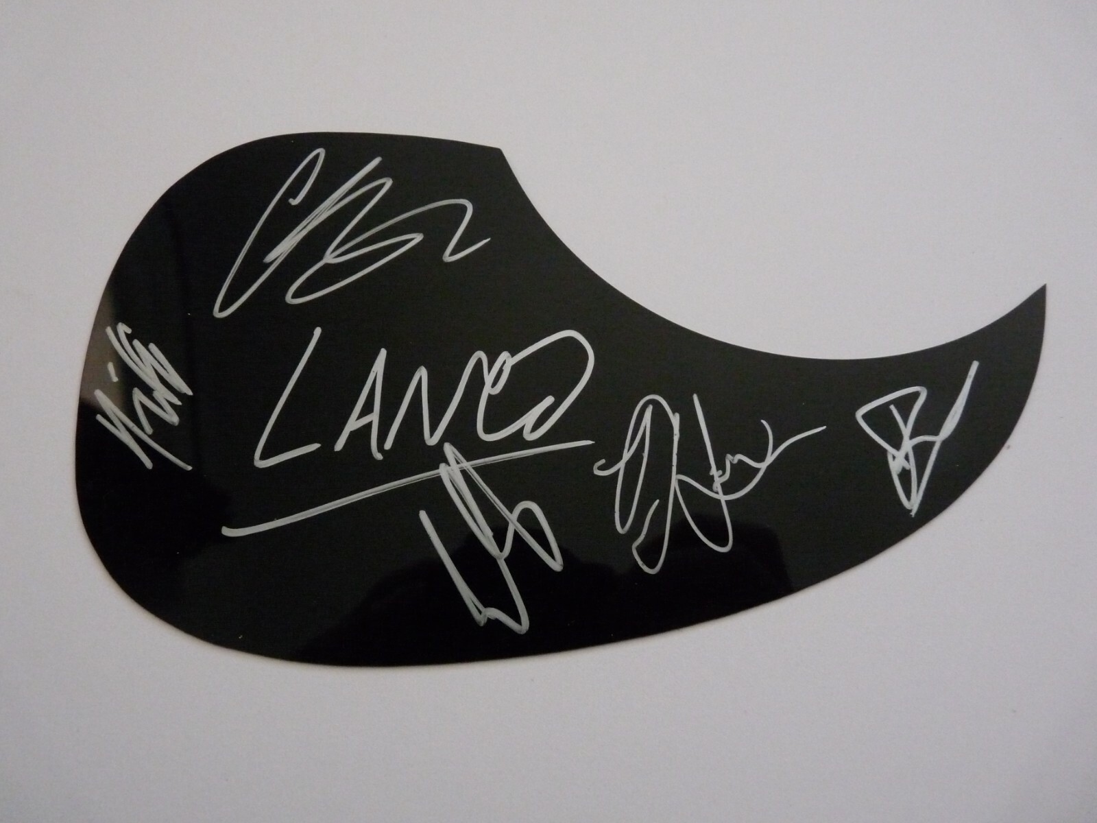 Lanco All 5 Band Signed Autographed Guitar Pickguard PSA BAS Guaranteed