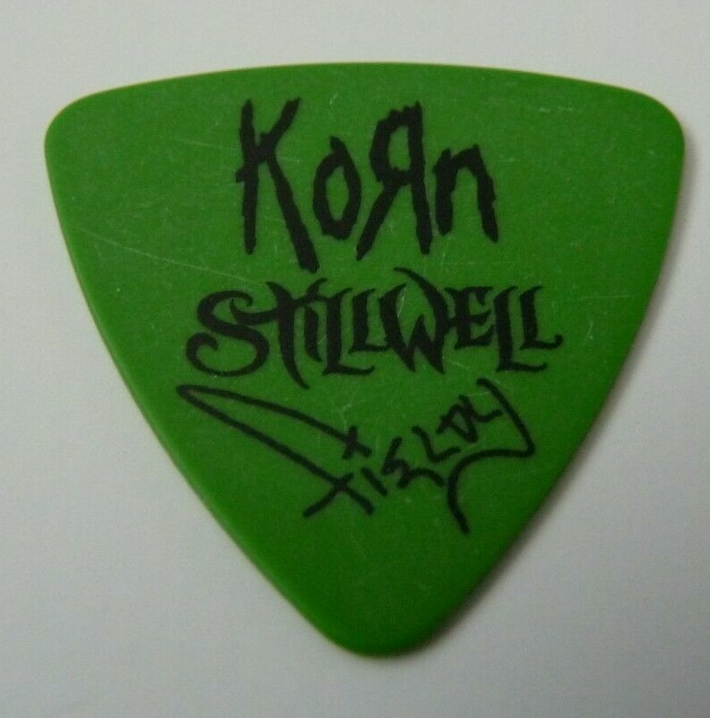 KORN FIELDY STILLWELL THE WHOSOEVERS GREEN TOUR ISSUED GUITAR PICK