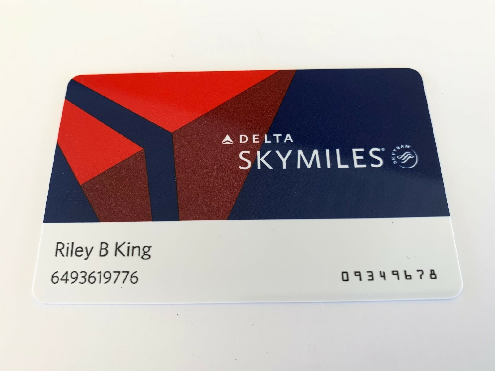 BB Riley B King OWNED Delta Airlines Miles Card JULIENS Estate