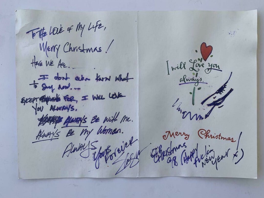 Slash Guns & Roses Handwritten 1998 Christmas Card Signed Autographed Juliens