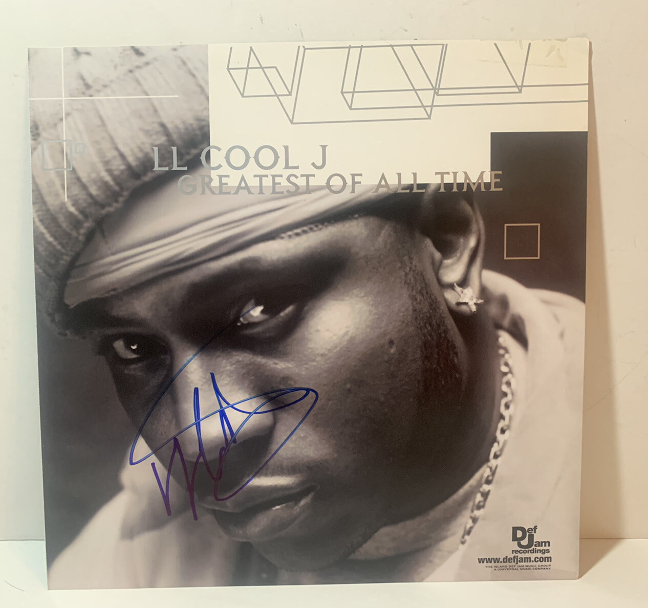L.L. Cool J Greatest Signed Autographed LP Album Poster Flat Beckett Certified