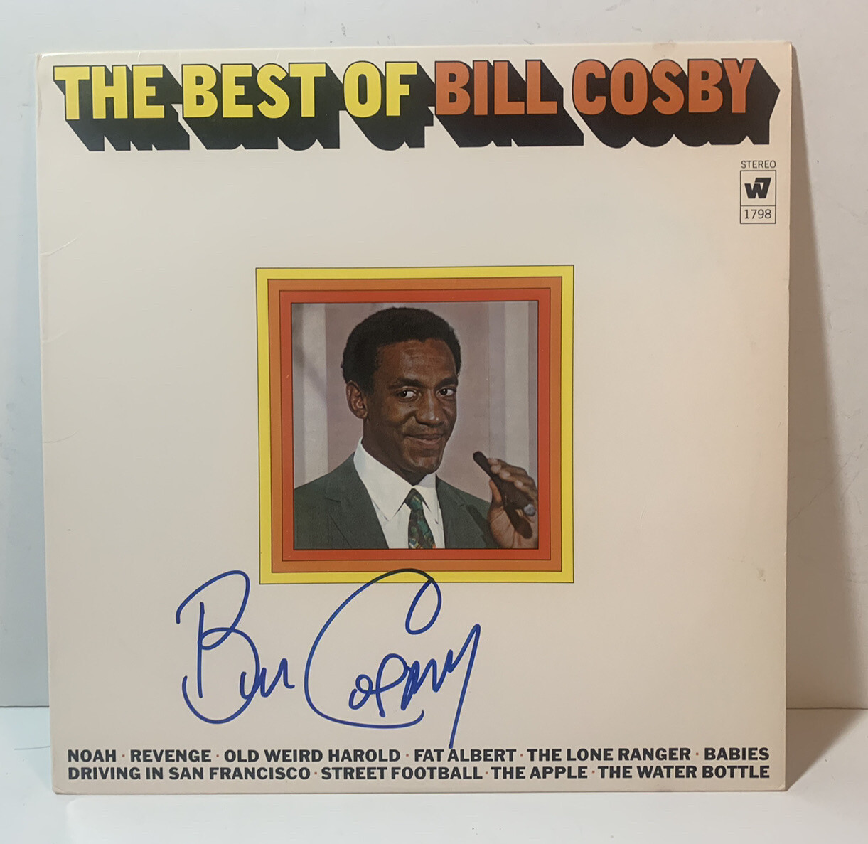 Bill Cosby The Best Of Autographed Signed LP Album Beckett Certified