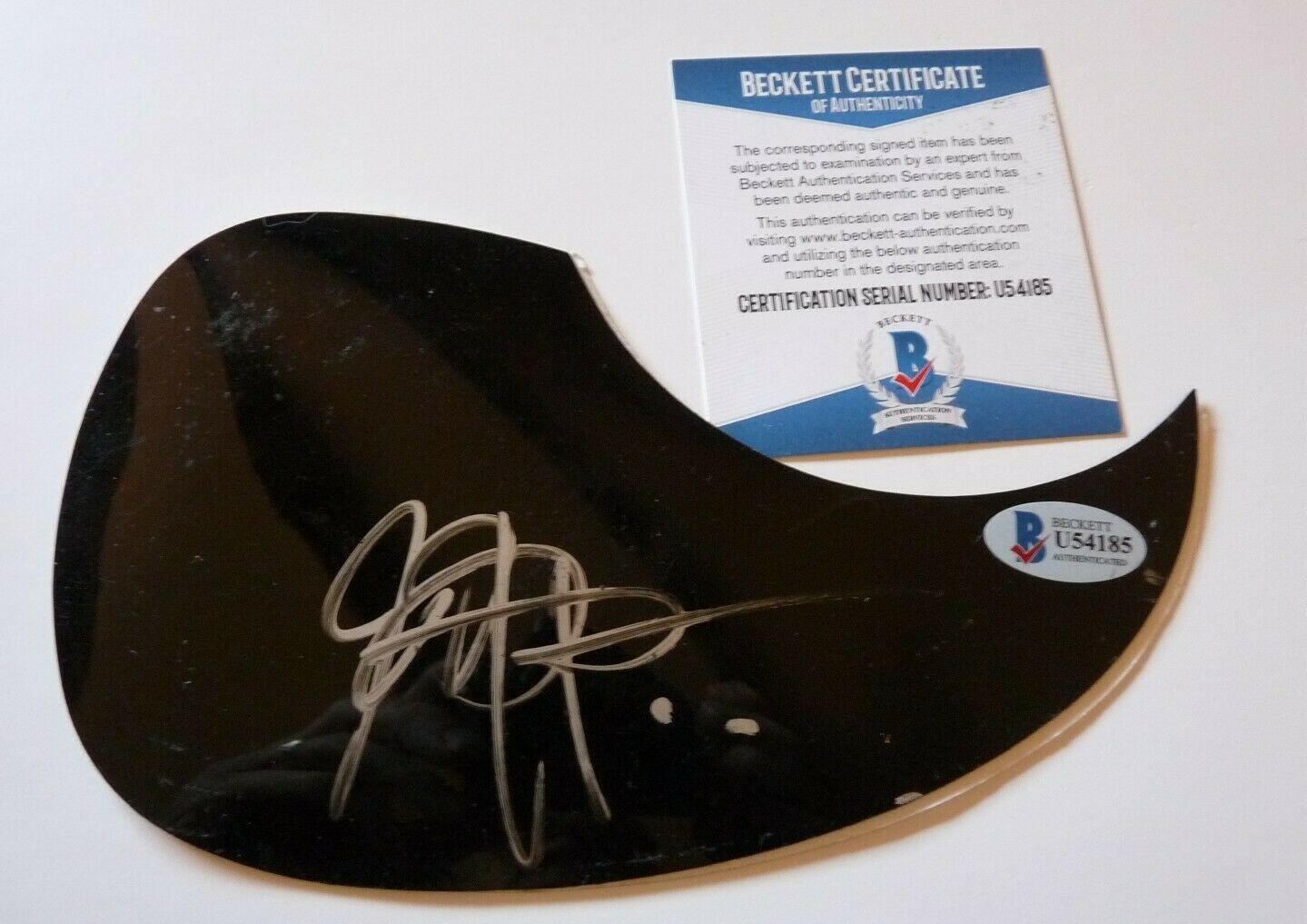 John Popper Blues Traveler Signed Autographed Guitar Pickguard Beckett Certified
