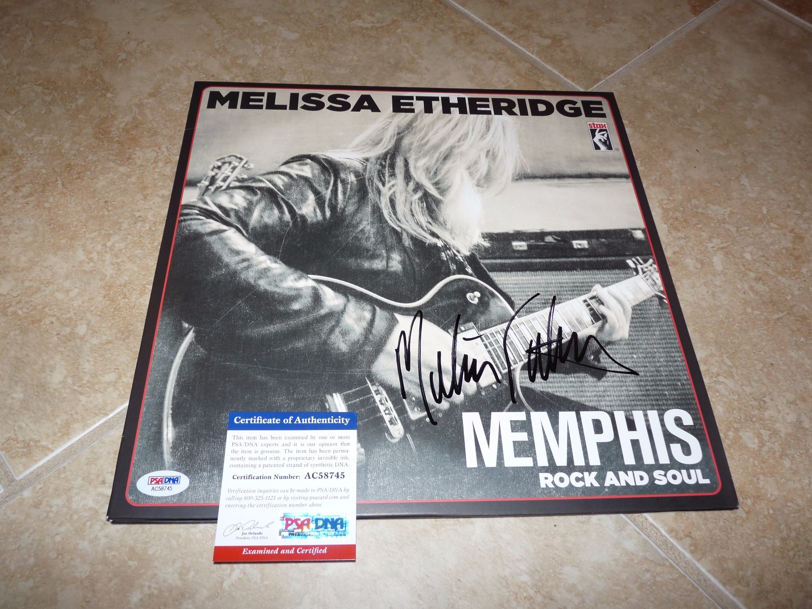Melissa Etheridge Memphis Rock Soul Autographed Signed LP Record PSA Certified 1