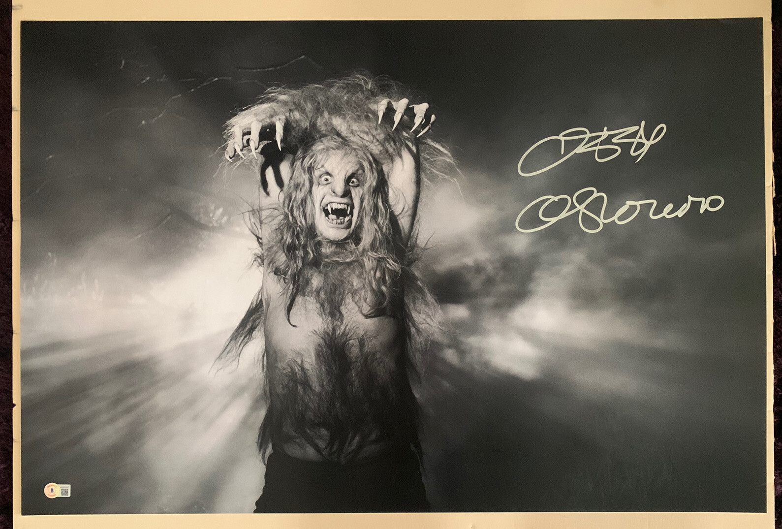 Ozzy Osbourne Black Sabbath MUSEUM PIECE Signed 20x30 Photo Beckett Witnessed #6