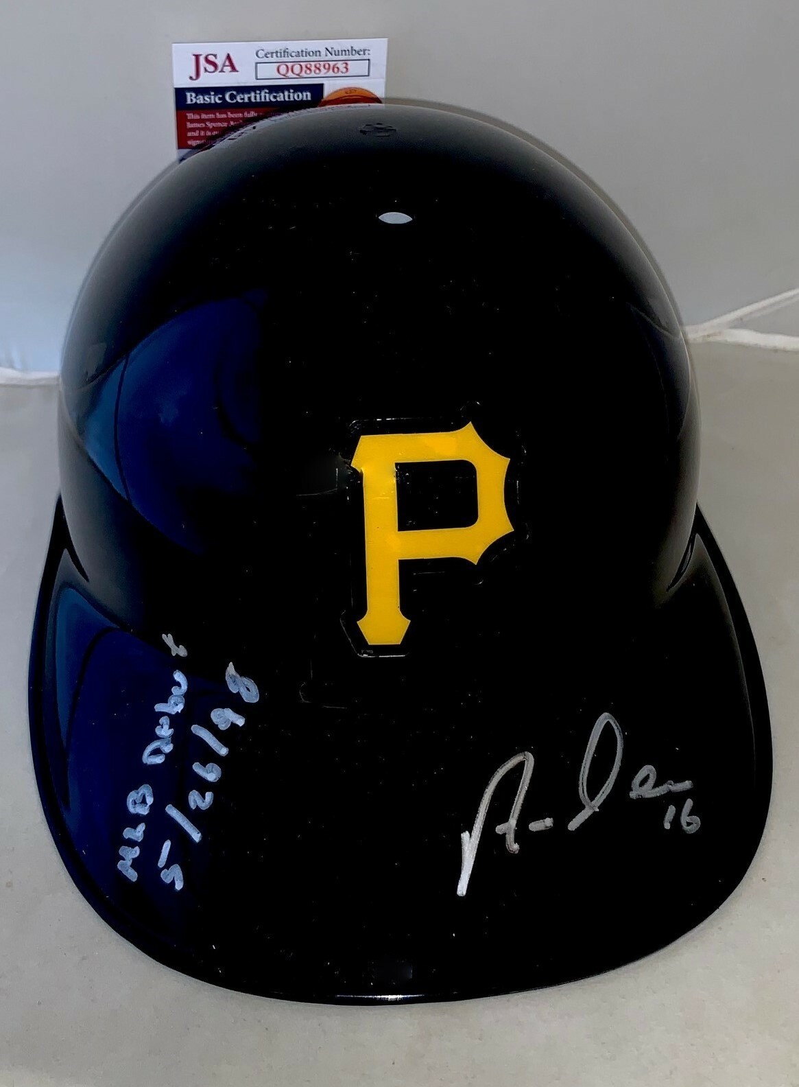 ARAMIS RAMIREZ SIGNED PITTSBURGH PIRATES F/S SOUVENIR BATTING HELMET W/ INSC JSA COLLECTIBLE MEMORABILIA