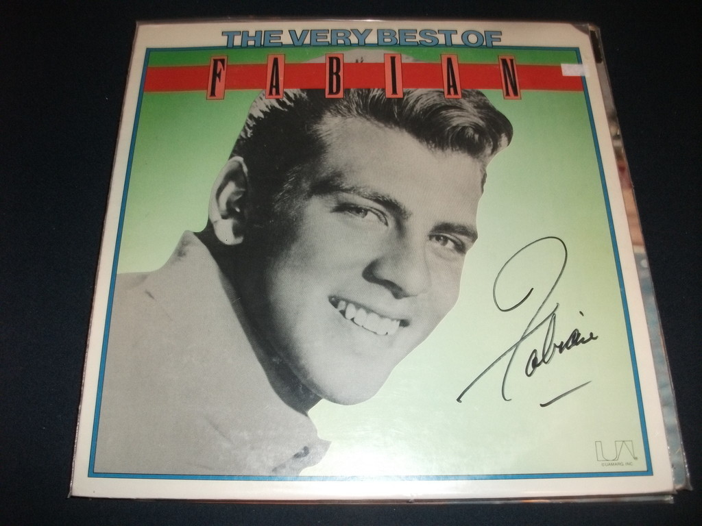 Fabian The Very Best Of Signed LP Album PSA