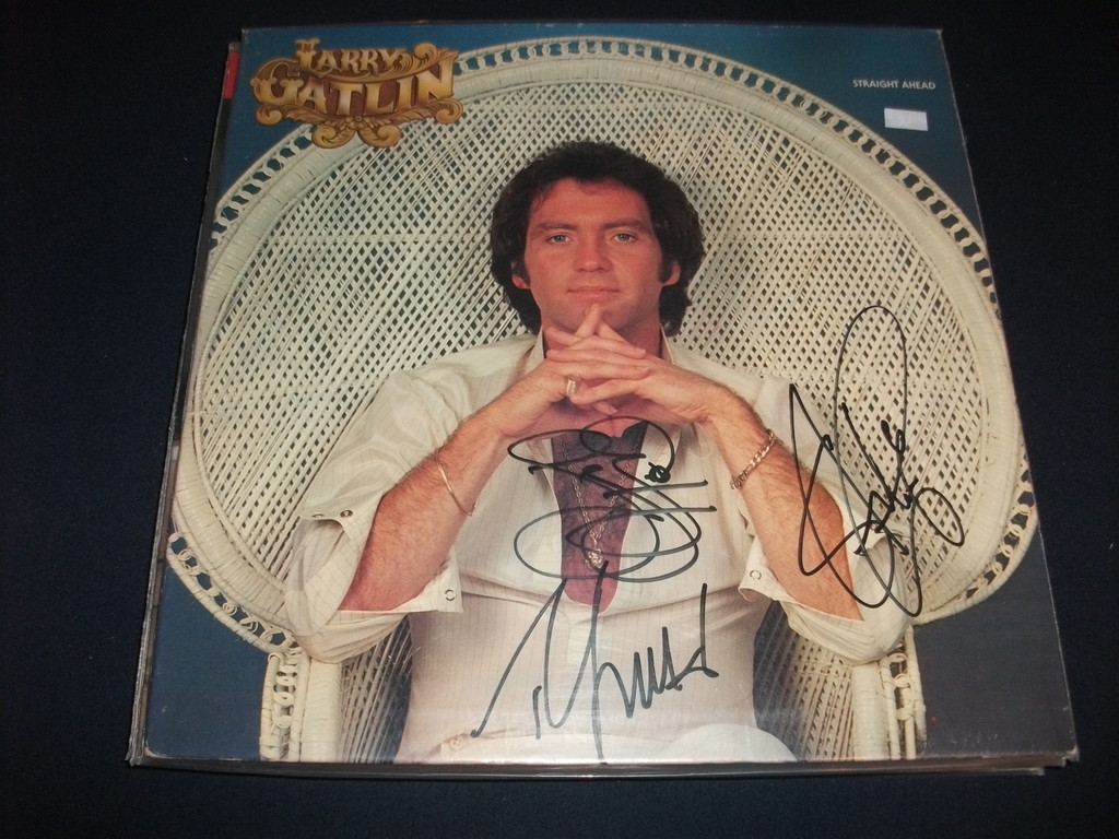 Larry Gatlin & The Gatlin Brothers All 3 Signed LP Album PSA Guaranteed #2