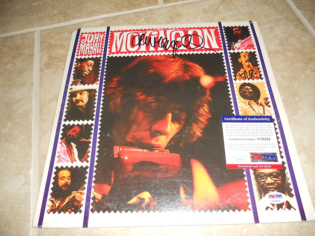 John Mayall Moving On Signed Autographed LP Album Record PSA Certified