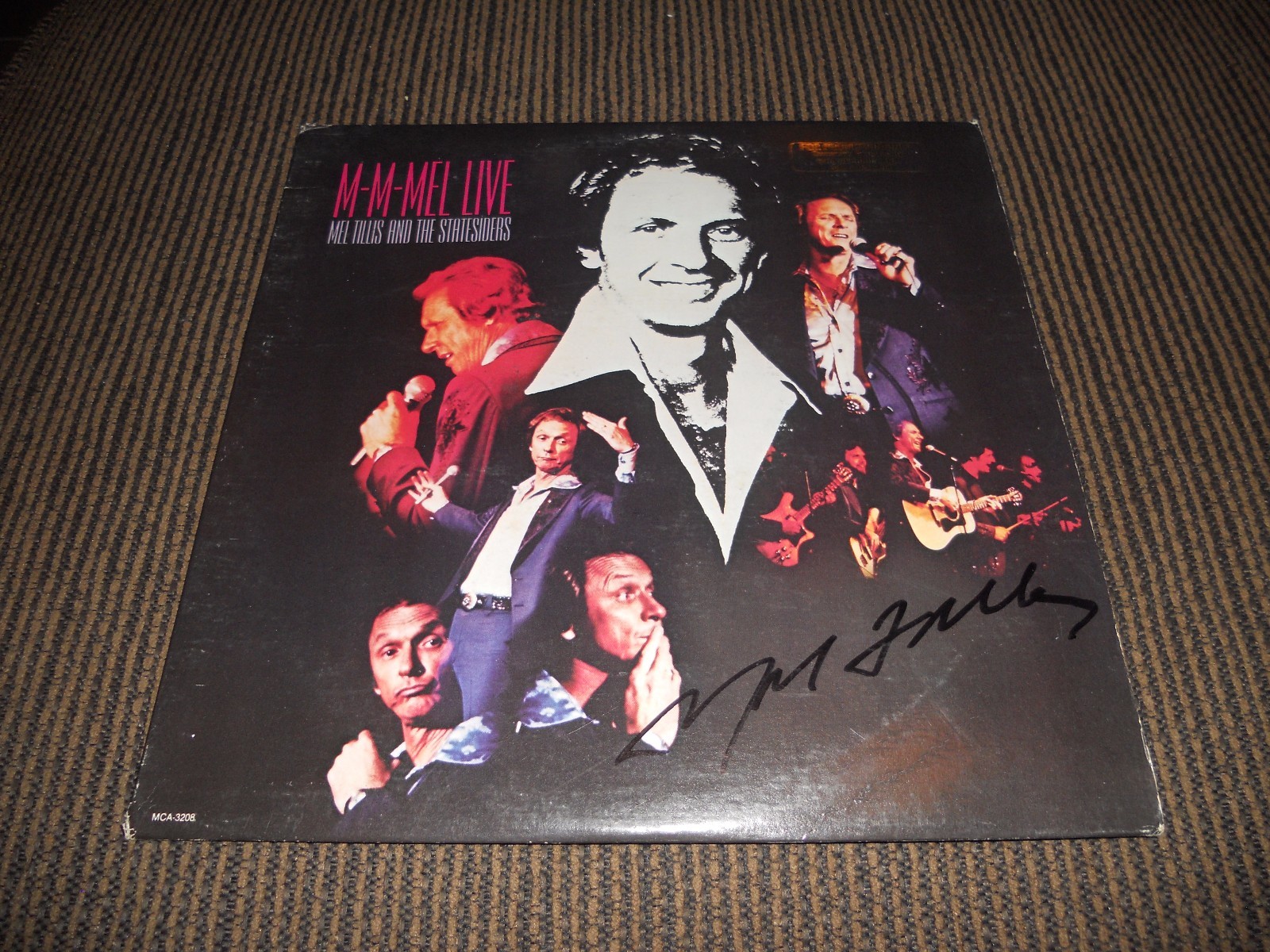 Mel Tillis & Statesiders Live Signed Autographed LP Album PSA Guaranteed