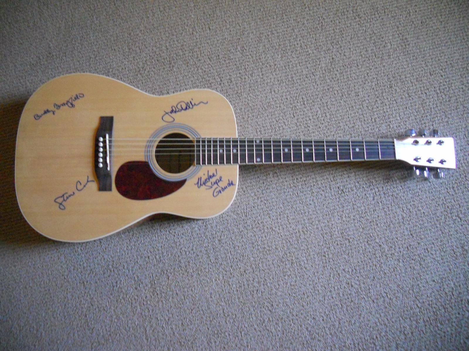 Ozark Mountain Daredevils Signed Autographed x4 Acoustic Guitar PSA Guaranteed