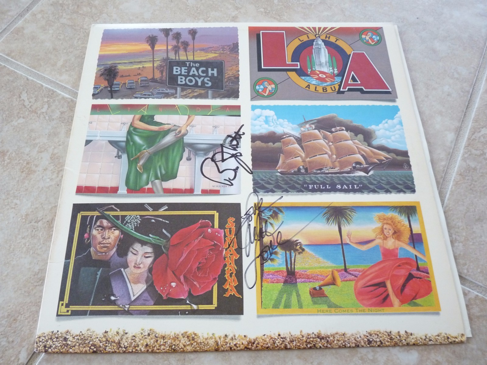 Beach Boys Mike Love & Bruce Johnston Autographed Signed LP Album PSA Guaranteed