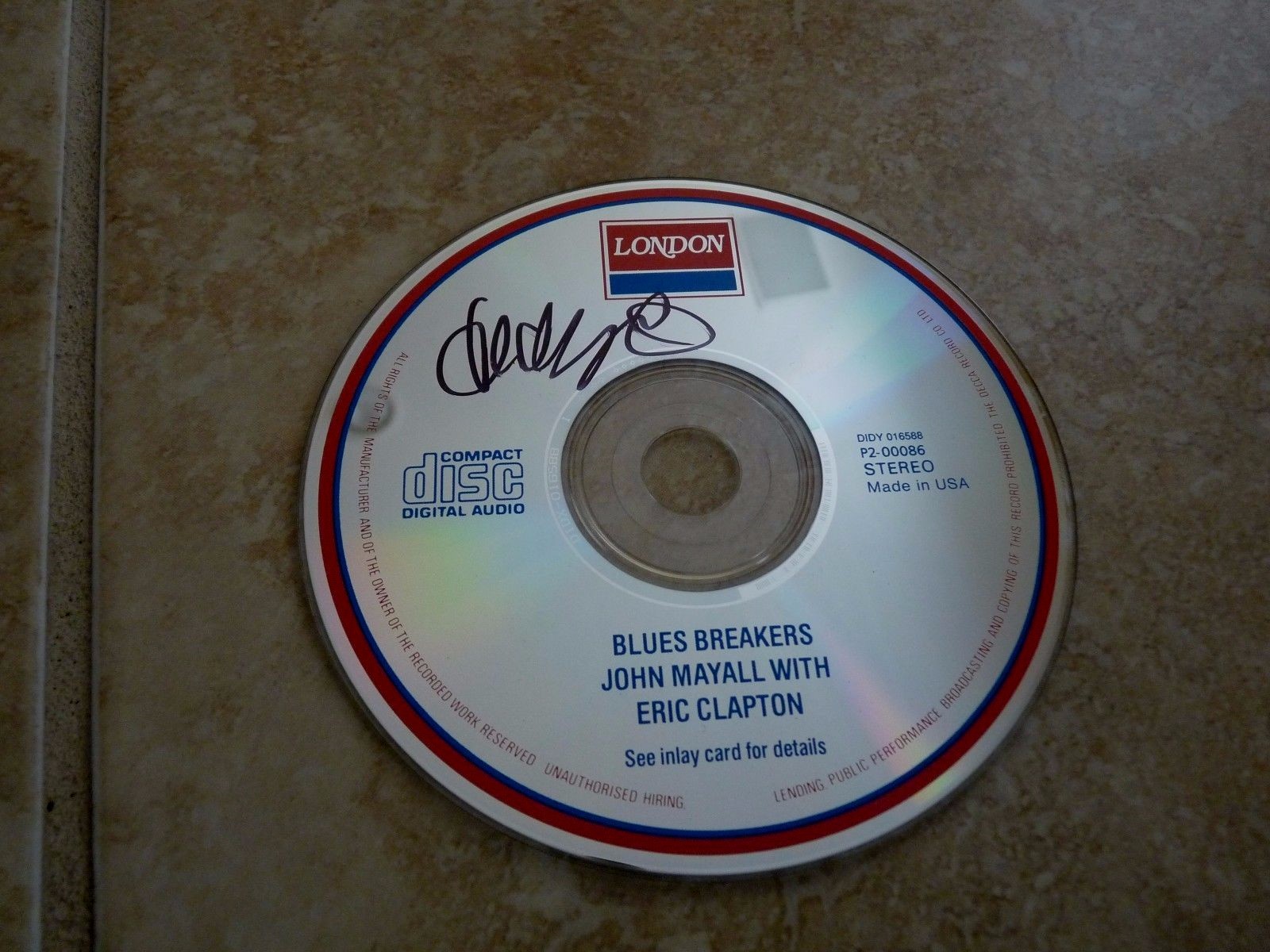 John Mayall Blues Breakers Signed Autographed CD PSA Guaranteed
