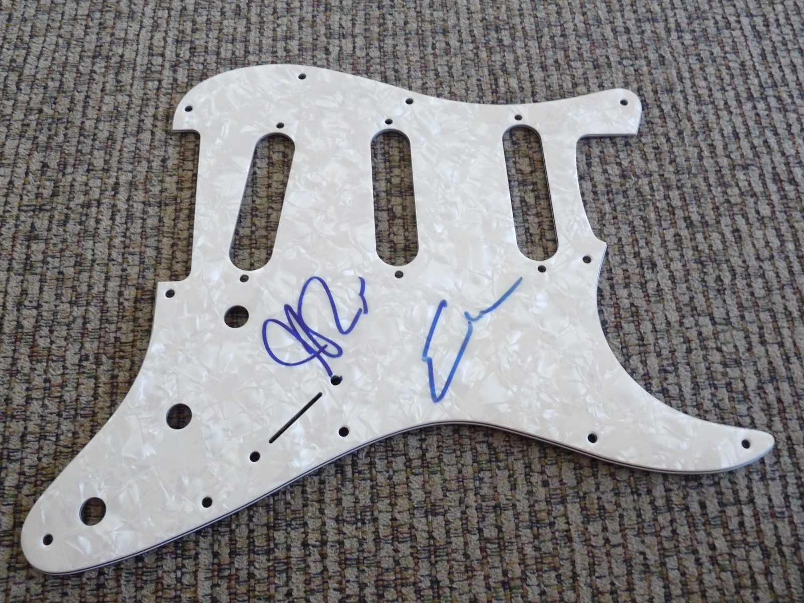 Lynyrd Skynyrd Ean & Johnny Van Zant Signed Guitar Pickguard PSA Guaranteed