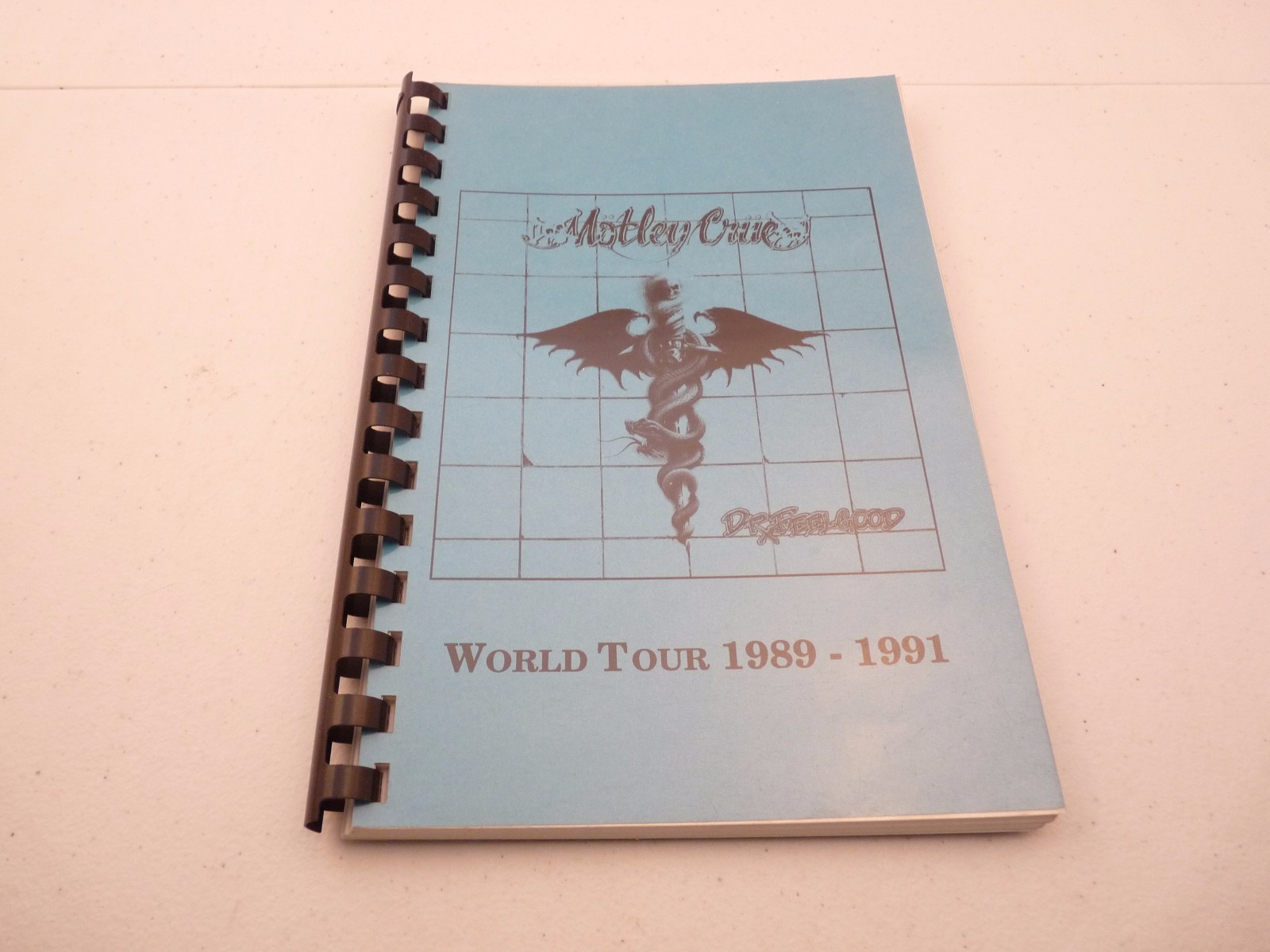 Motley Crue RARE DR Feelgood 1989-1991 World Concert Tour Itinerary Book #6