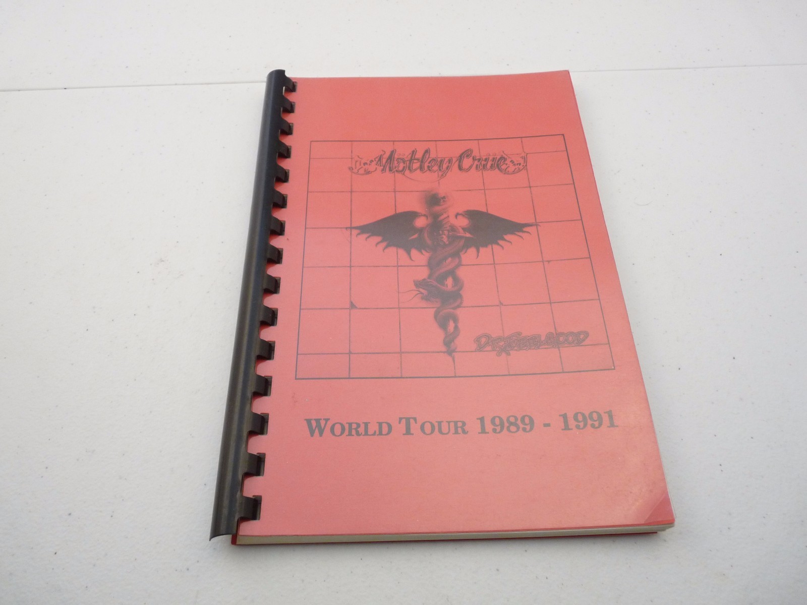 Motley Crue RARE DR Feelgood 1989-1991 World Concert Tour Itinerary Book #10