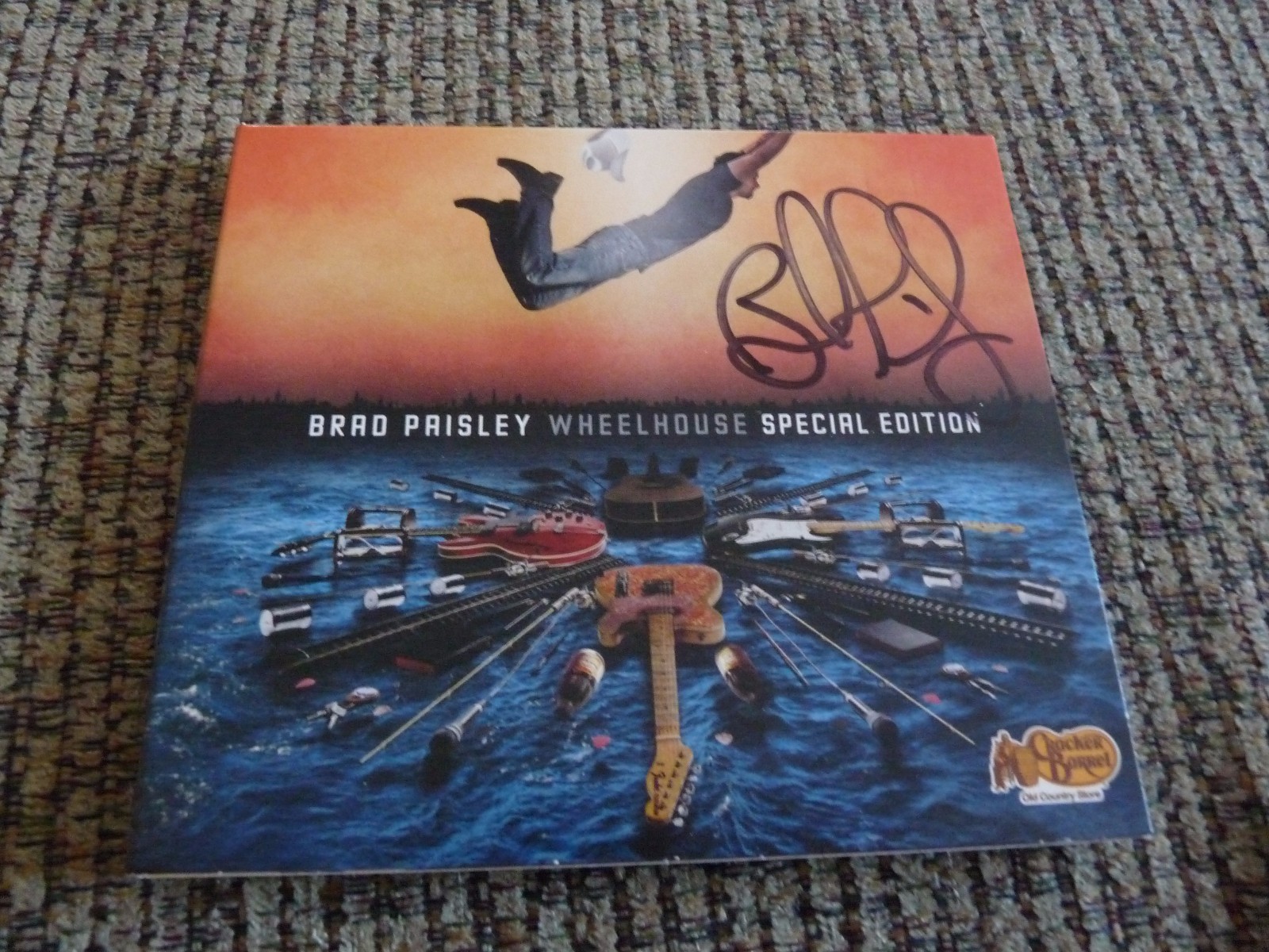 Brad Paisley Wheelhouse Special Edition Signed Autograph CD Cover PSA Guaranteed